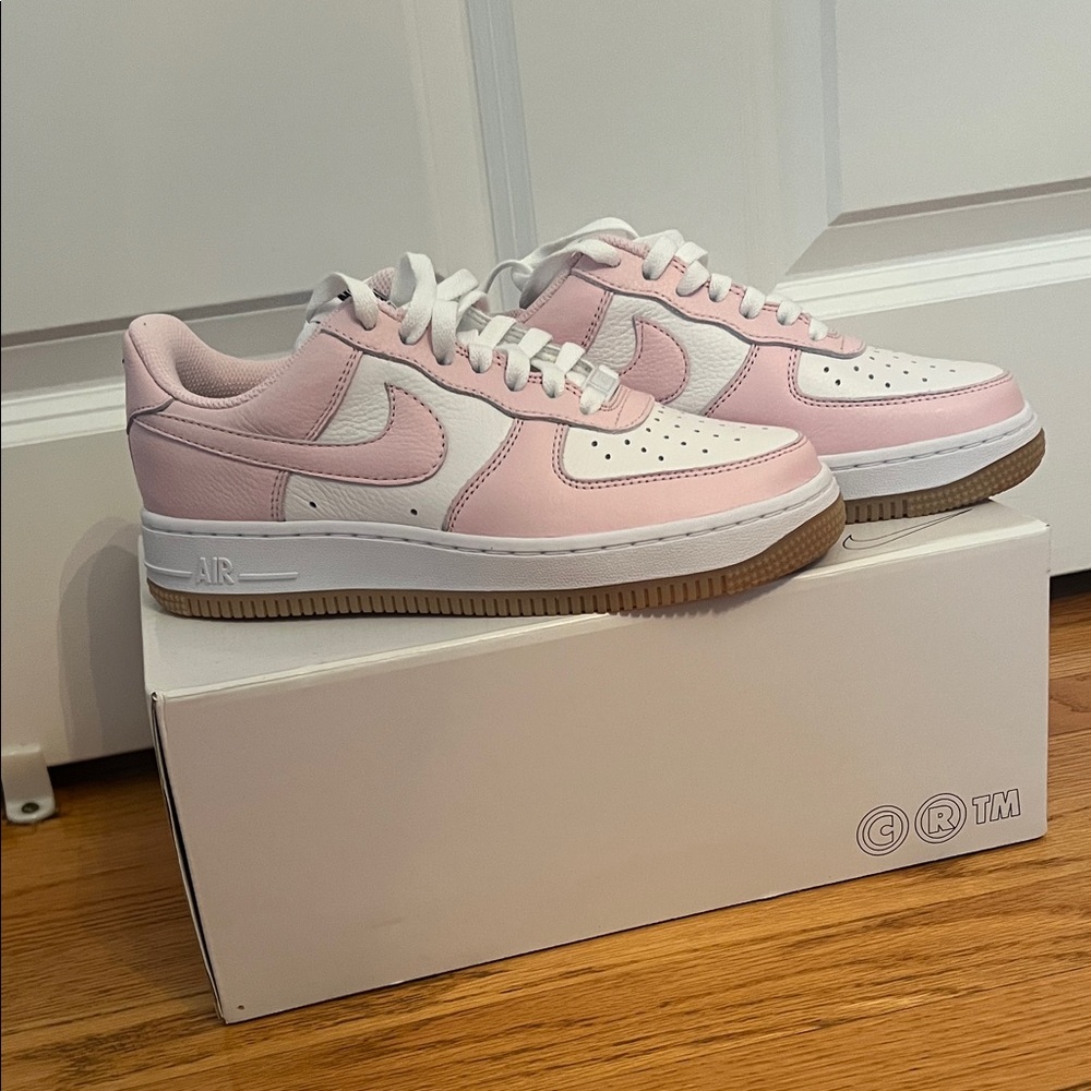 Nike Air Force 1 Pink and White Shoes